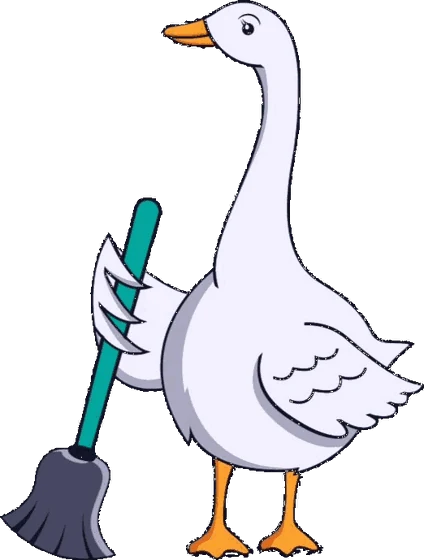Gans Sauber Maskottchen, Reinigungsfirma Konstanz
